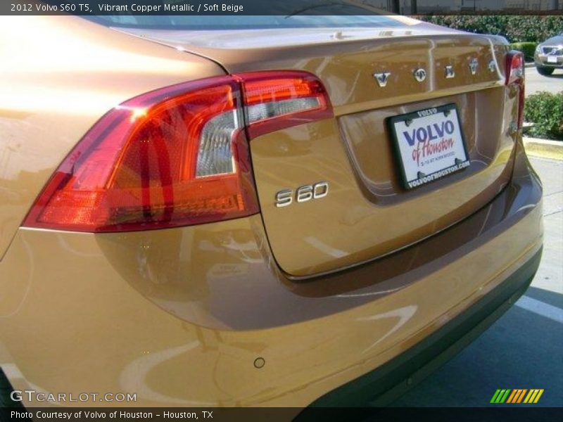 Vibrant Copper Metallic / Soft Beige 2012 Volvo S60 T5