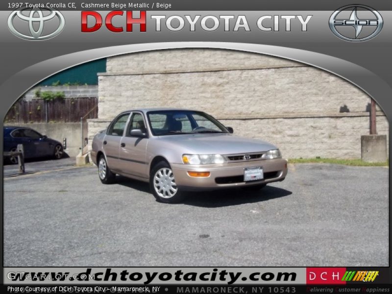 Cashmere Beige Metallic / Beige 1997 Toyota Corolla CE