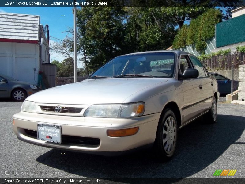 Cashmere Beige Metallic / Beige 1997 Toyota Corolla CE