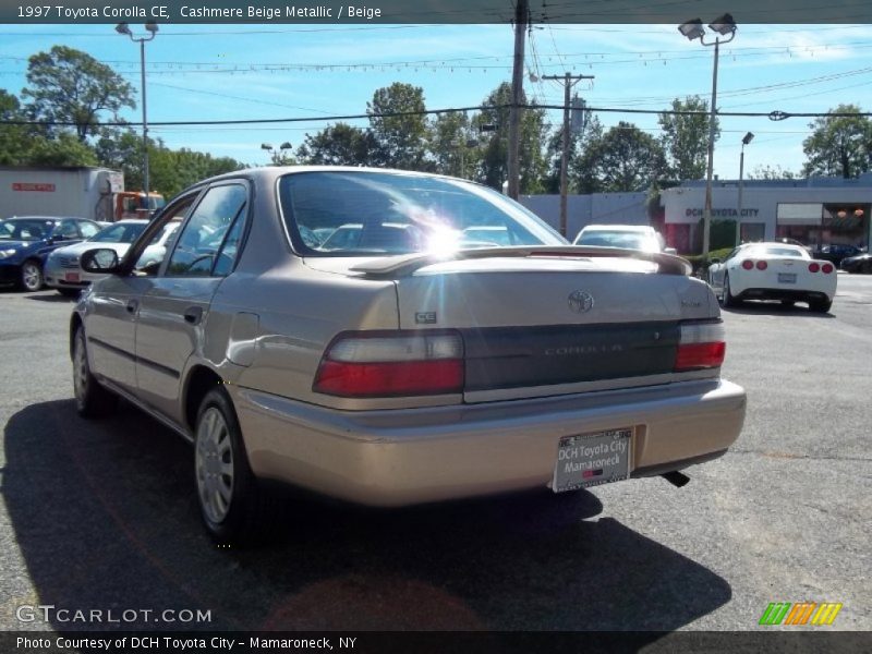Cashmere Beige Metallic / Beige 1997 Toyota Corolla CE