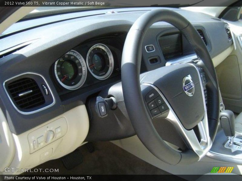 Vibrant Copper Metallic / Soft Beige 2012 Volvo S60 T5