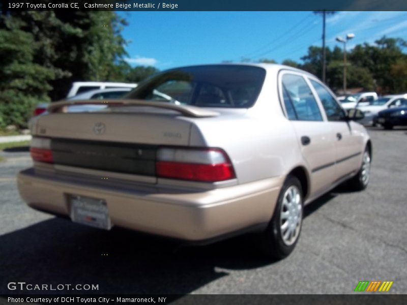 Cashmere Beige Metallic / Beige 1997 Toyota Corolla CE