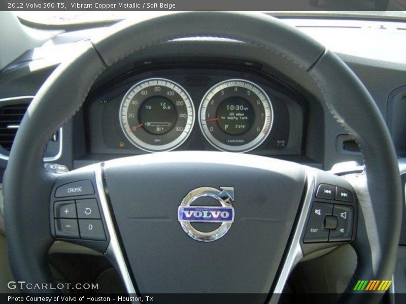 Vibrant Copper Metallic / Soft Beige 2012 Volvo S60 T5
