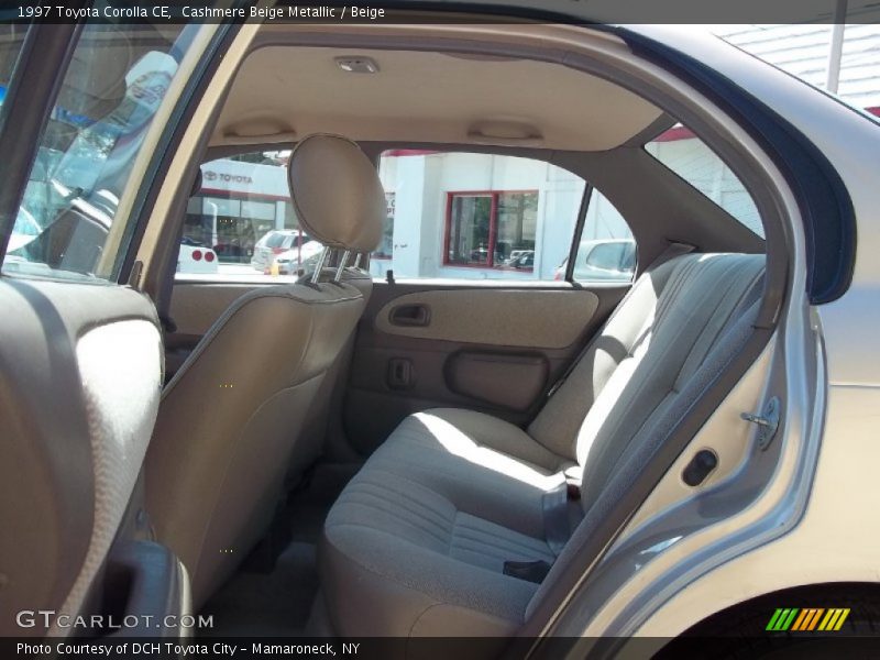 Cashmere Beige Metallic / Beige 1997 Toyota Corolla CE