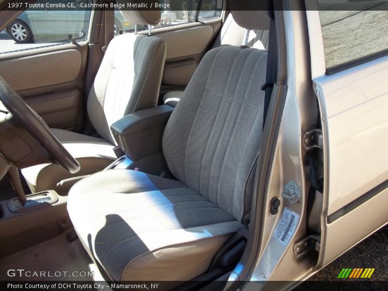 Cashmere Beige Metallic / Beige 1997 Toyota Corolla CE