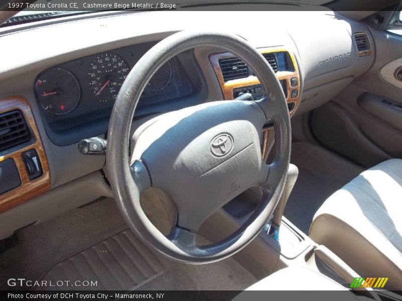 Cashmere Beige Metallic / Beige 1997 Toyota Corolla CE