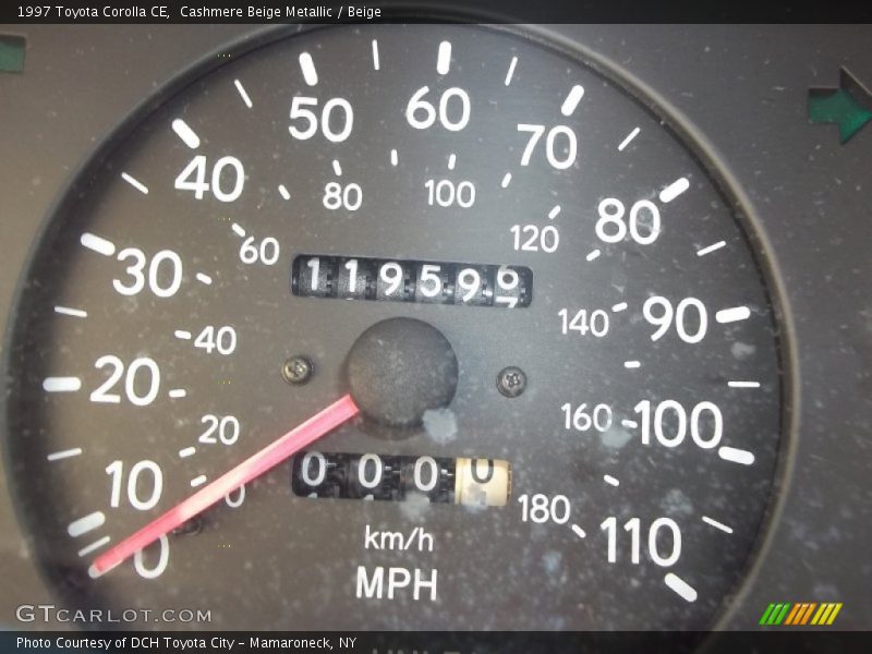 Cashmere Beige Metallic / Beige 1997 Toyota Corolla CE