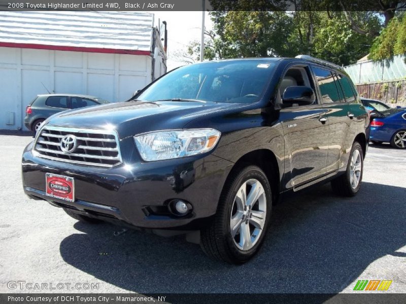 Black / Ash Gray 2008 Toyota Highlander Limited 4WD