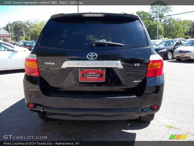 Black / Ash Gray 2008 Toyota Highlander Limited 4WD