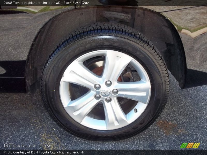 Black / Ash Gray 2008 Toyota Highlander Limited 4WD