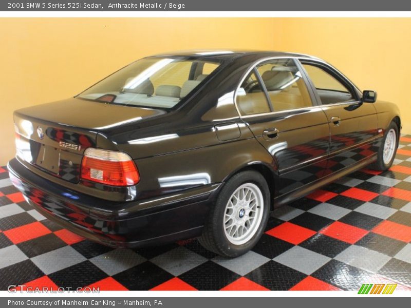 Anthracite Metallic / Beige 2001 BMW 5 Series 525i Sedan