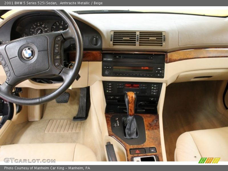 Anthracite Metallic / Beige 2001 BMW 5 Series 525i Sedan