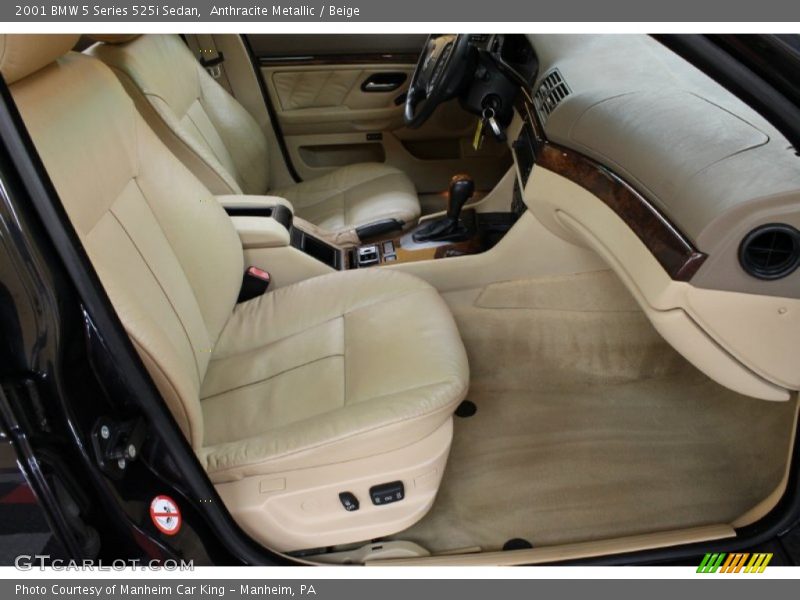 Anthracite Metallic / Beige 2001 BMW 5 Series 525i Sedan