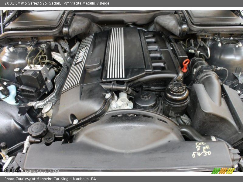  2001 5 Series 525i Sedan Engine - 2.5L DOHC 24V Inline 6 Cylinder
