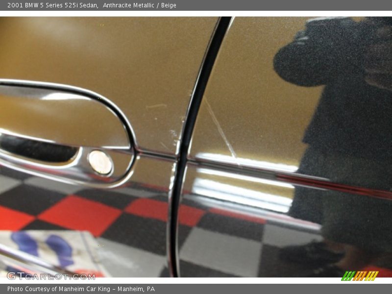 Anthracite Metallic / Beige 2001 BMW 5 Series 525i Sedan