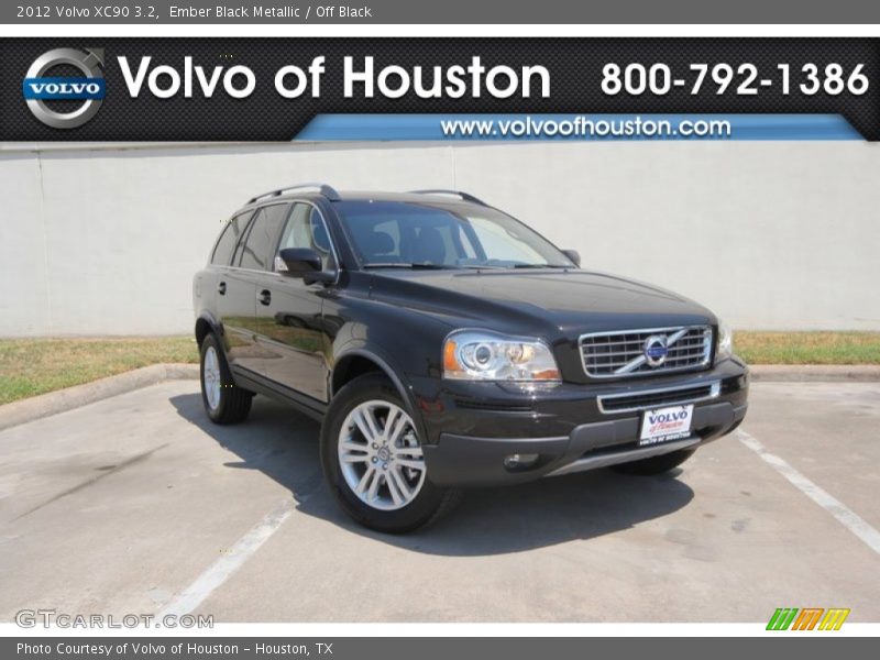Ember Black Metallic / Off Black 2012 Volvo XC90 3.2