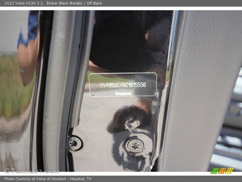 Ember Black Metallic / Off Black 2012 Volvo XC90 3.2