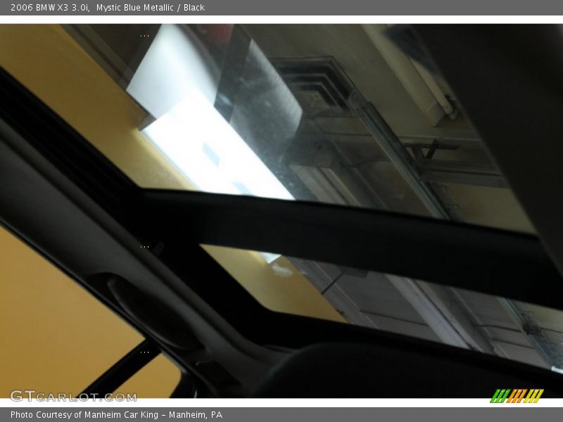Mystic Blue Metallic / Black 2006 BMW X3 3.0i