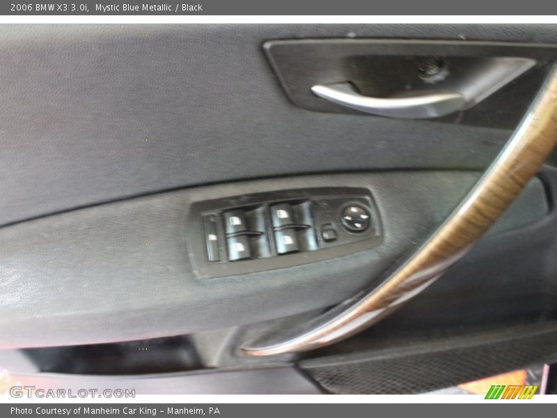 Mystic Blue Metallic / Black 2006 BMW X3 3.0i