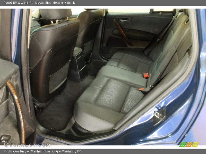 Mystic Blue Metallic / Black 2006 BMW X3 3.0i