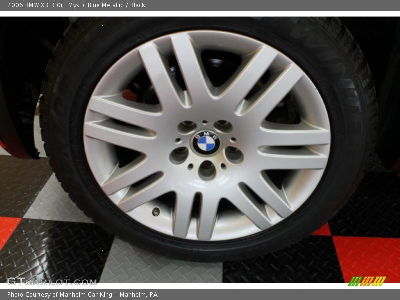Mystic Blue Metallic / Black 2006 BMW X3 3.0i