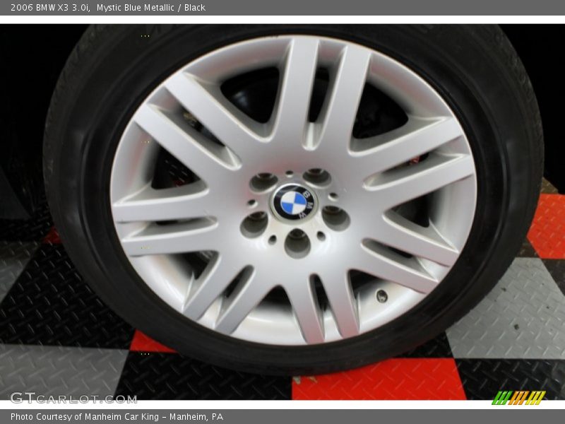 Mystic Blue Metallic / Black 2006 BMW X3 3.0i