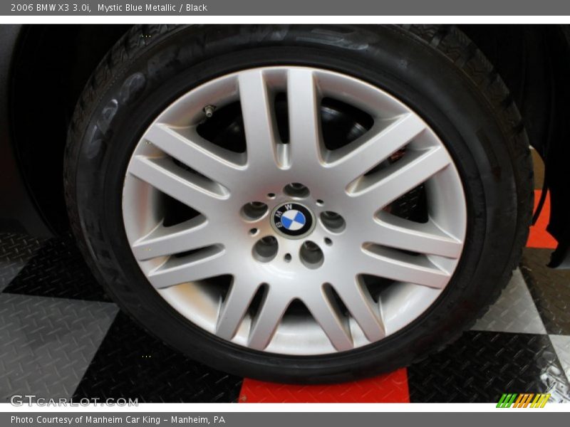 Mystic Blue Metallic / Black 2006 BMW X3 3.0i