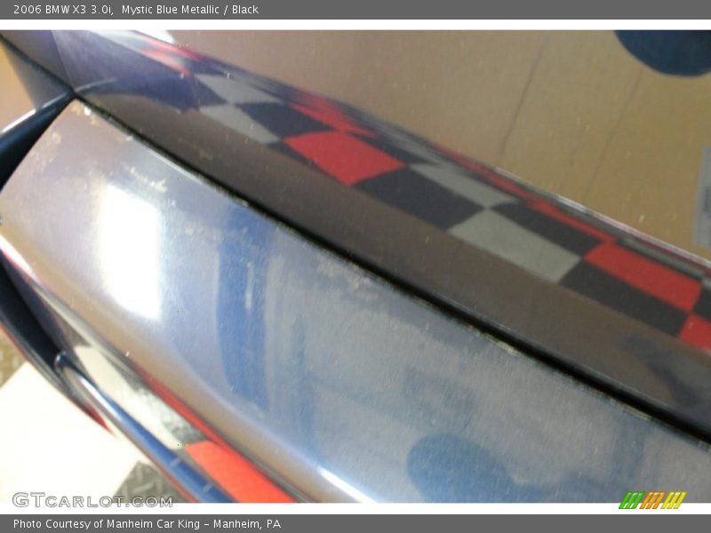 Mystic Blue Metallic / Black 2006 BMW X3 3.0i