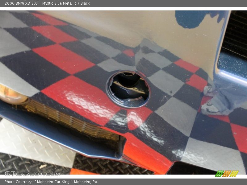 Mystic Blue Metallic / Black 2006 BMW X3 3.0i