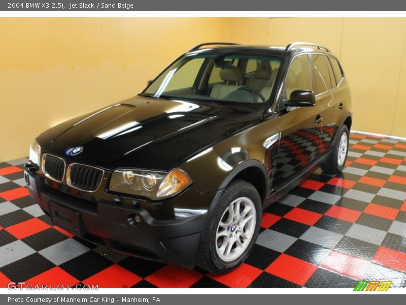 Jet Black / Sand Beige 2004 BMW X3 2.5i