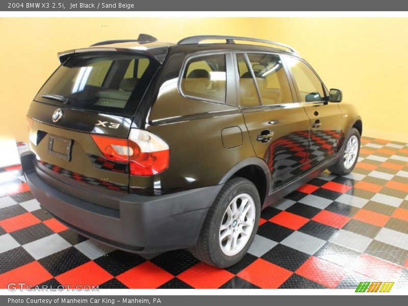 Jet Black / Sand Beige 2004 BMW X3 2.5i