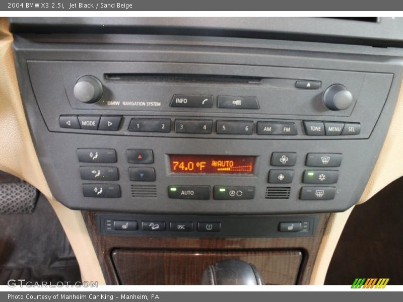 Jet Black / Sand Beige 2004 BMW X3 2.5i