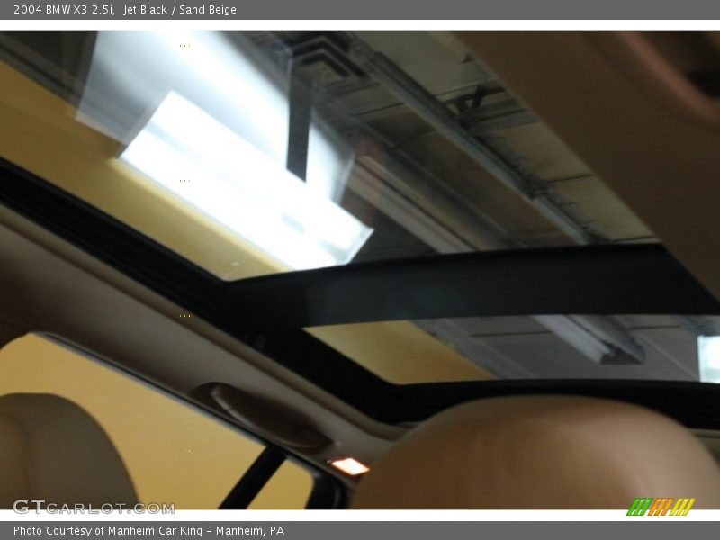 Jet Black / Sand Beige 2004 BMW X3 2.5i
