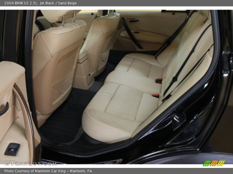 Jet Black / Sand Beige 2004 BMW X3 2.5i