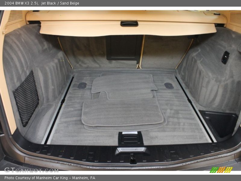 Jet Black / Sand Beige 2004 BMW X3 2.5i