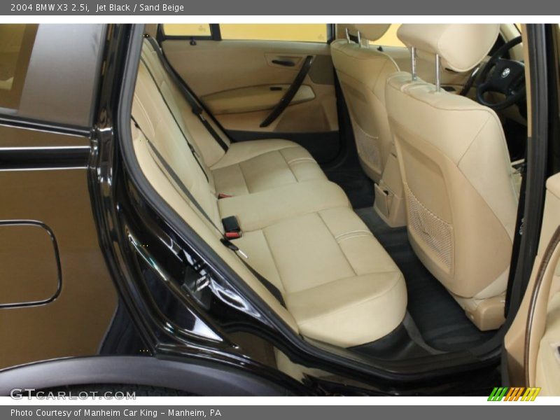 Jet Black / Sand Beige 2004 BMW X3 2.5i