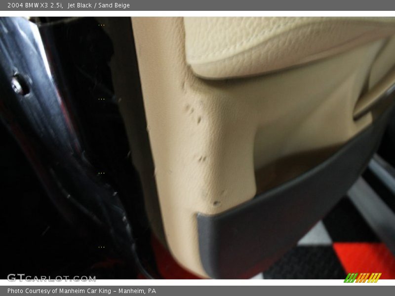 Jet Black / Sand Beige 2004 BMW X3 2.5i