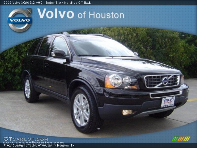 Ember Black Metallic / Off Black 2012 Volvo XC90 3.2 AWD