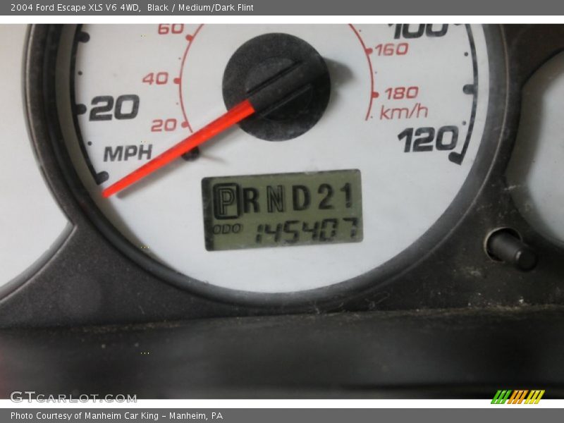 Black / Medium/Dark Flint 2004 Ford Escape XLS V6 4WD