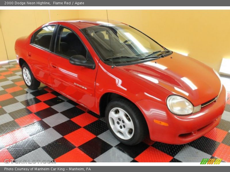 Flame Red / Agate 2000 Dodge Neon Highline
