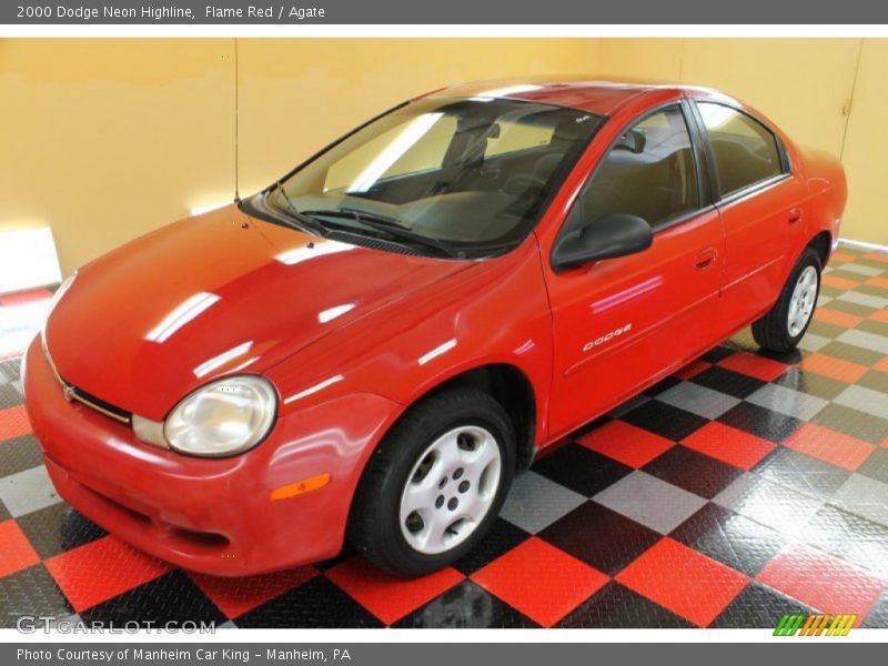 Flame Red / Agate 2000 Dodge Neon Highline