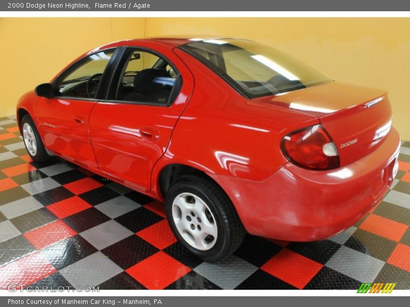 Flame Red / Agate 2000 Dodge Neon Highline