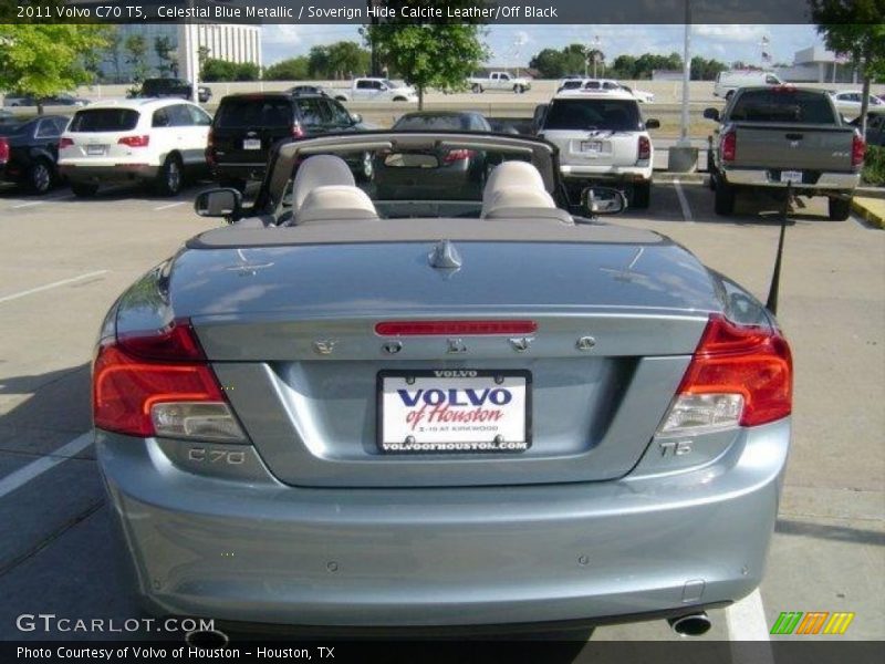 Celestial Blue Metallic / Soverign Hide Calcite Leather/Off Black 2011 Volvo C70 T5