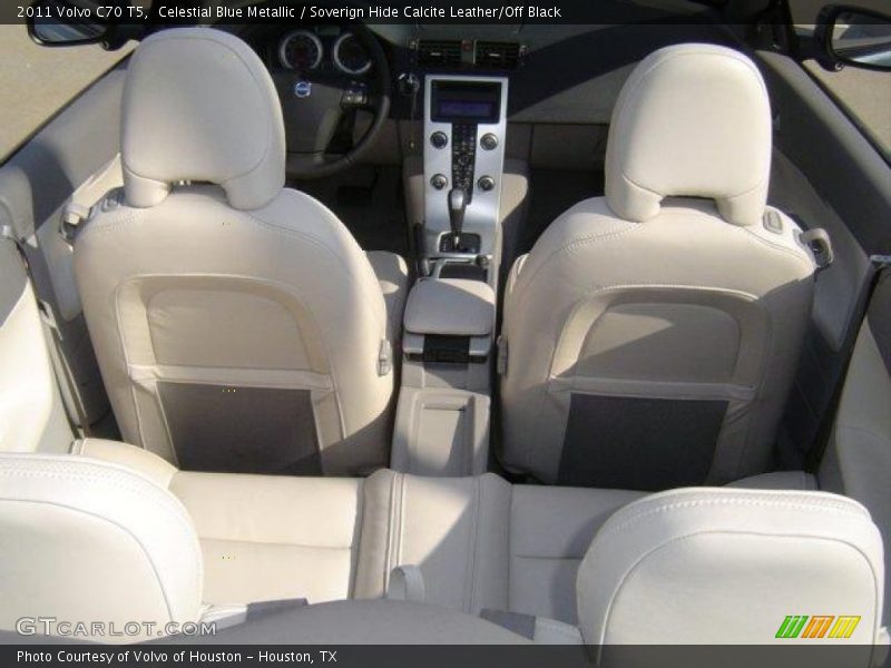 Celestial Blue Metallic / Soverign Hide Calcite Leather/Off Black 2011 Volvo C70 T5