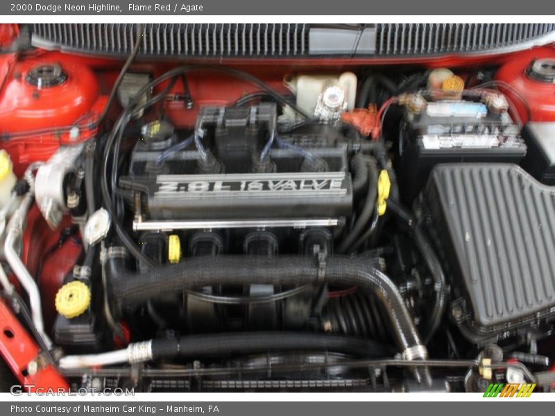 Flame Red / Agate 2000 Dodge Neon Highline