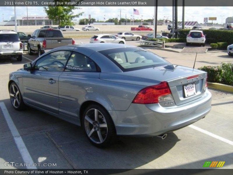 Celestial Blue Metallic / Soverign Hide Calcite Leather/Off Black 2011 Volvo C70 T5