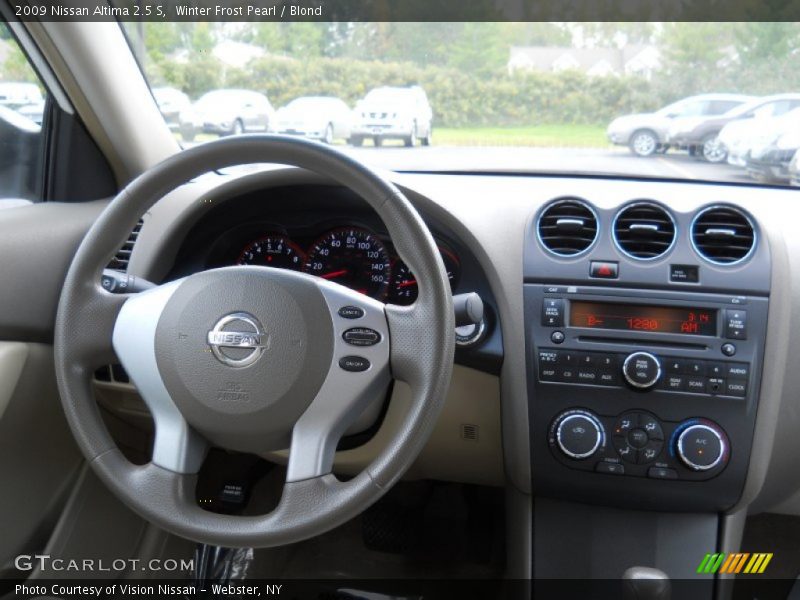 Winter Frost Pearl / Blond 2009 Nissan Altima 2.5 S