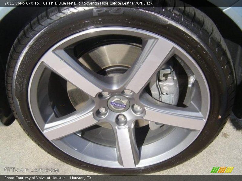 Celestial Blue Metallic / Soverign Hide Calcite Leather/Off Black 2011 Volvo C70 T5