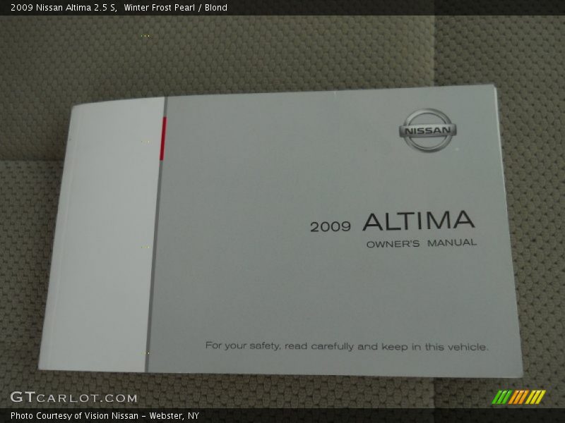 Winter Frost Pearl / Blond 2009 Nissan Altima 2.5 S