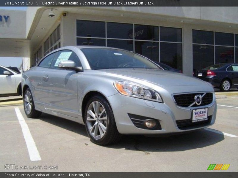 Electric Silver Metallic / Soverign Hide Off Black Leather/Off Black 2011 Volvo C70 T5